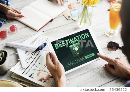Destination Location GPS Map Concept 26436222