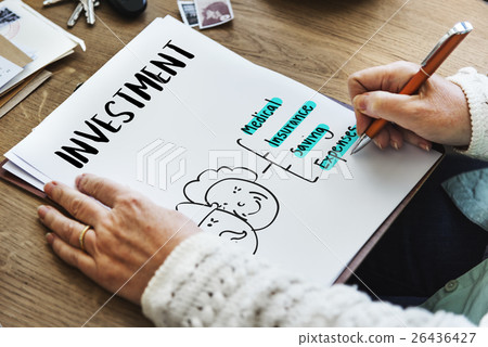Retirement Financial Plan Risk Assessment Senior Concept Retirement Financial Plan Risk Assessment Senior Concept 26436427