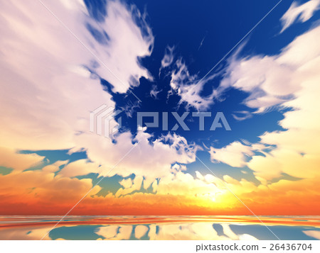 Wind and clouds with the sea Wind and clouds with the sea 26436704