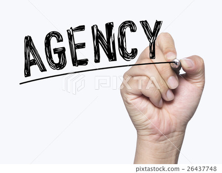 agency written by hand 26437748