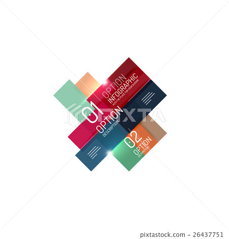 Geometric modern infographic options templates Geometric modern infographic options templates 26437751