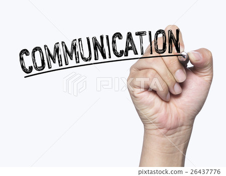 communication written by hand communication written by hand 26437776