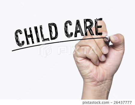 child care written by hand child care written by hand 26437777