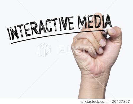 interactive media written by hand 26437807