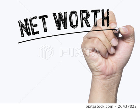 net worth written by hand 26437822
