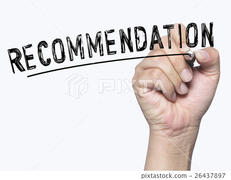 recommendation written by hand 26437897