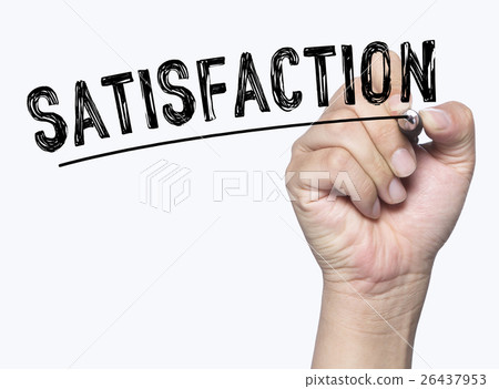 satisfaction written by hand 26437953