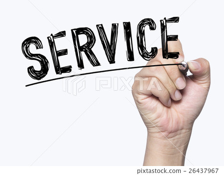 service written by hand service written by hand 26437967