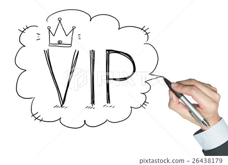 VIP written by hand 26438179