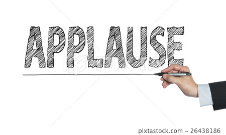 applause written by hand applause written by hand 26438186