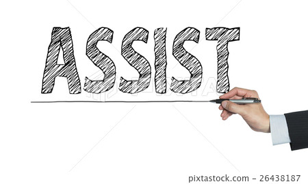 assist written by hand assist written by hand 26438187