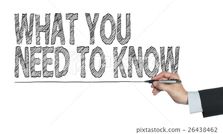 need to know written by hand 26438462