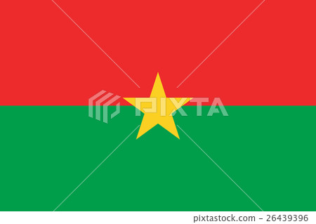 Official vector flag of Burkina Faso . Official vector flag of Burkina Faso . 26439396
