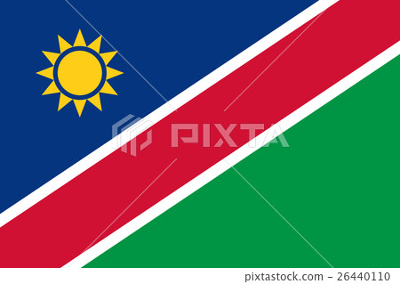 Official vector flag of Namibia . 26440110