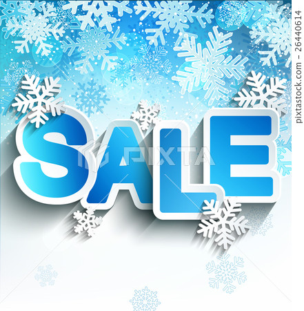 Winter sale inscription. 26440614