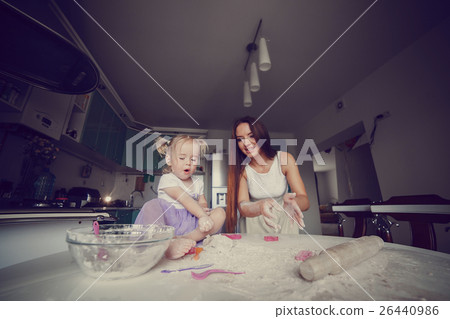 mother and daughter in the kitchen mother and daughter in the kitchen 26440986