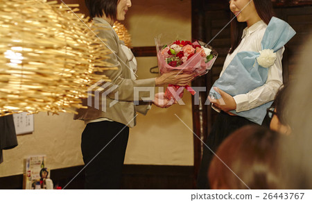 Businessman who makes a farewell party 26443767