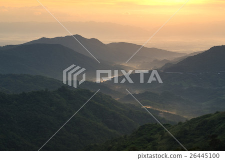 Beautiful Sunrise view of Khao kho mountain 26445100