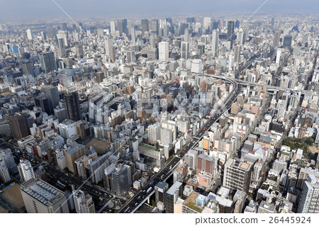 Aerial view of Osaka city 26445924