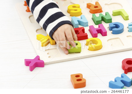 Boys learning English Alphabet Knowledge Education 26446177