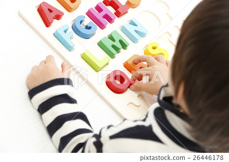 Boys learning English Alphabet Knowledge Education Boys learning English Alphabet Knowledge Education 26446178