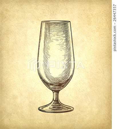 Beer glass on old paper background. Beer glass on old paper background. 26447357