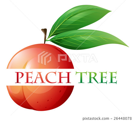 Font design for peach tree Font design for peach tree 26448078