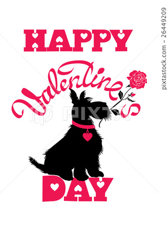 Holiday card. Happy Valentine`s Day 26449209