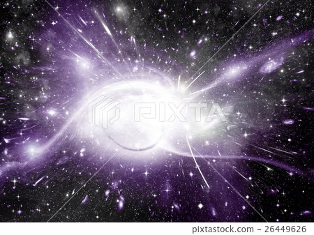 Stars, dust and gas nebula in a far galaxy 26449626
