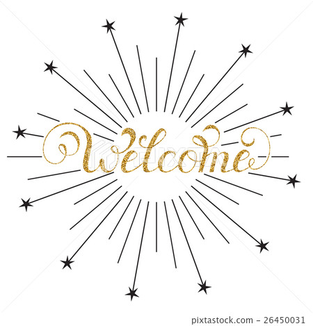 handwriting inscription welcome 26450031