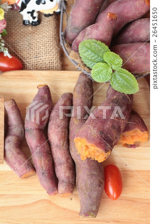 sweet potato boiled with of sugar delicious. 26451650