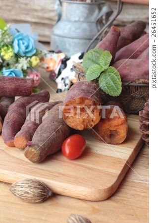 sweet potato boiled with of sugar delicious. 26451652