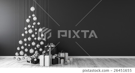 Christmas decoration and gifts 3D render mock up Christmas decoration and gifts 3D render mock up 26451655