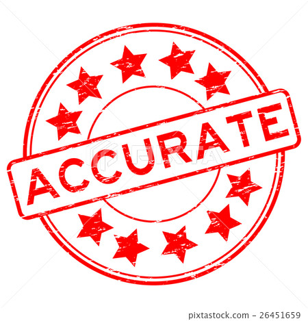 Grunge red accurate round rubber stamp Grunge red accurate round rubber stamp 26451659