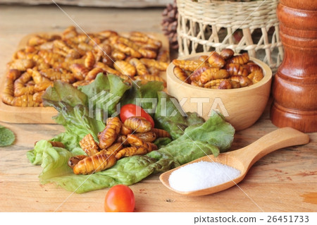 Silkworm pupae 26451733