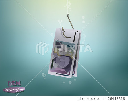 deutsche mark money paper on fish hook deutsche mark money paper on fish hook 26452818