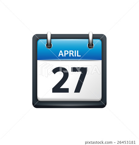 April 27. Calendar icon.Vector illustration,flat 26453181