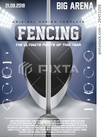 Poster Template of Fencing 26453208