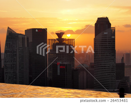 Evening view from Marina Bay Sands 26453481