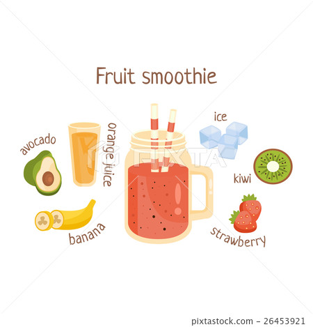Fruit Smoothie Infographic Recipe With Needed 26453921