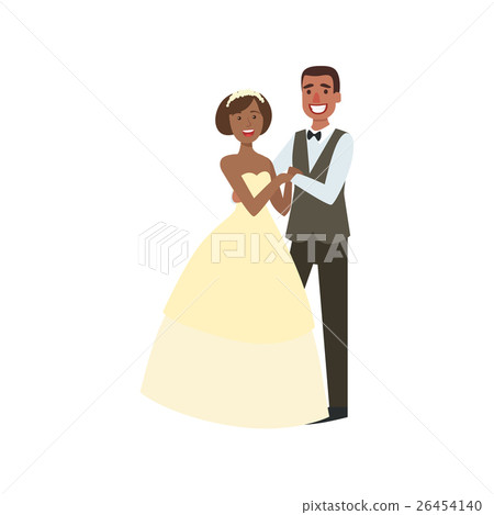 Black Bride And Groom Newlywed Couple In 26454140