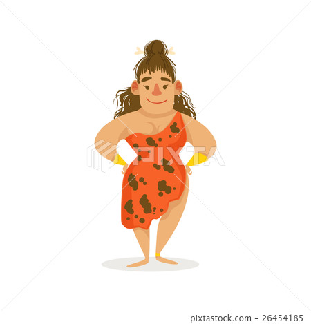 Curvy Woman With Tangled Hair Cartoon Illustration Stock