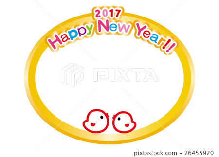 新年卡2017年HappyNewYear小雞埋葬年 26455920