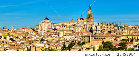 View of Toledo with the Cathedral - Spain View of Toledo with the Cathedral - Spain 26455994