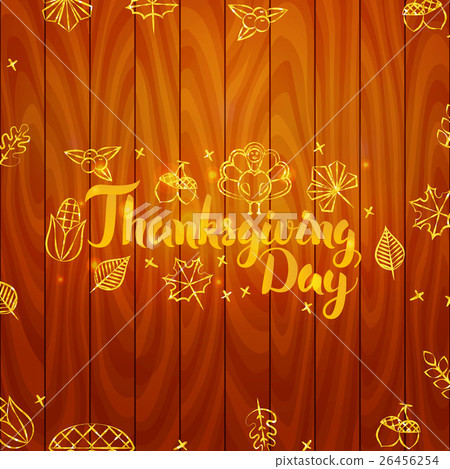 Thanksgiving Day Wooden Board Thanksgiving Day Wooden Board 26456254