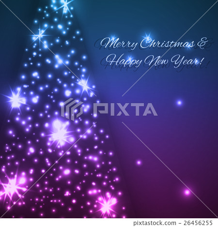 Vector blue Christmas and New Year background Vector blue Christmas and New Year background 26456255