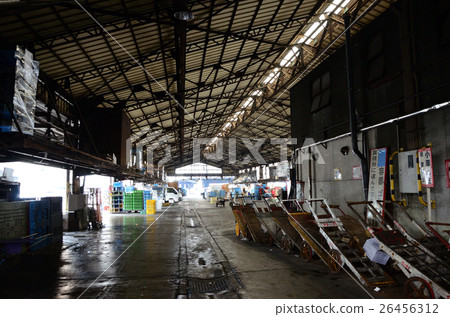 Tsukiji market, loading place. Warehouse 26456312