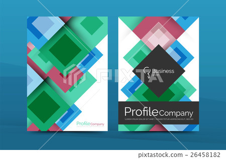 Set of front and back a4 size pages, business 26458182