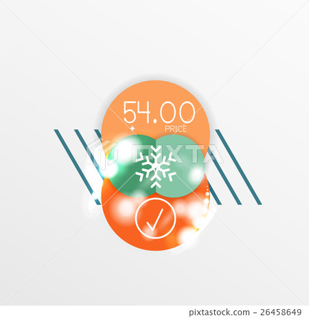Christmas and New Year sale sticker templates Christmas and New Year sale sticker templates 26458649