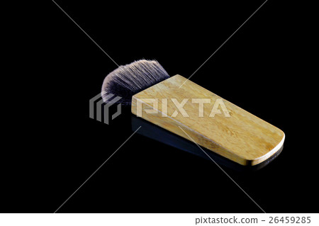 Makeup brush on black background. Makeup brush on black background. 26459285